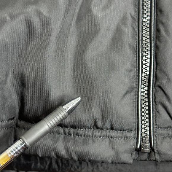 Vince Camuto Black Goose Down Puffer Coat Jacket Faux Fur Womens Size Medium M - Picture 11 of 12